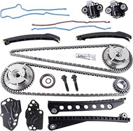 3R2Z-6A257-DA2 Engine Timing Chain Kit VVT Cam Phasers Solenoid Fit for Ford Expedition F-150 F-250 