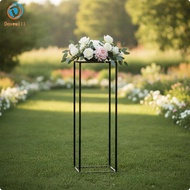 [Dovewill] Open Sided Metal Display Frame | Welded Iron Construction, 22x22x40cm Black