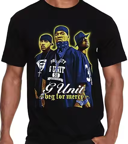 Beg for Mercy G-Unit Hip Hop 50 Cent Fifty Rapper Guerilla Unit My Buddy T Shirt
