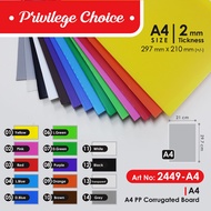 2449- A4 Polyplast Board / pp Corrugated Board / Impra board / Plastic Board / Straw Board / pp boar