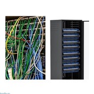 beste Wallmount Rackmount 1U Ethernet Patch Panel Punch Down Block for CAT6 Cabling