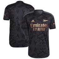 2022/23 Arsenal Away Authentic Shirt 阿仙奴 黑色作客球衣 (球員版）L碼 連#11 金色球會印字 及 歐霸章