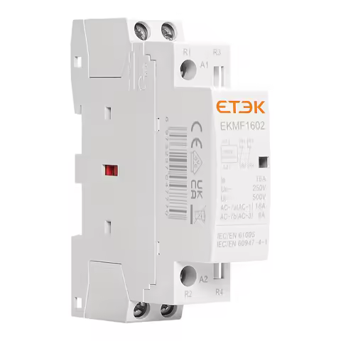 ETEK Din Rail Household Modular AC Contactor 220v Single Phase 2P 2no 2nc 1no 1nc 25A 20A 16A For Au