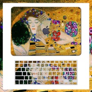 Gustav Klimt The Kiss Vintage Art Macbook Case Pro Air 13 2020 A2338 M1 A2337 A2289 A2251 A2179 A1932 A1466 Pro 16 A2141 Pro 13 A2159 A1989 Air 11 Retina 12 13 A1502 Marble พิมพ์เคสแบบแข็งปกป้อง
