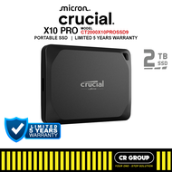 Crucial X10 Pro External Portable SSD - 1TB/2TB/4TB (5Yrs Crucial Warranty)