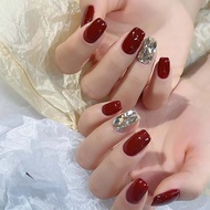 Thai Shop DD209 Fake Nails Modern Style Easy To Use 24 Pieces