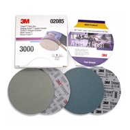 3M 02085 6 Inch 152mm Wet and Dry Sponge Sandpaper Disc 3000 Grit Car Paint Surface Grinding and Pol