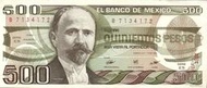 墨西哥-1989(1984)年500披索