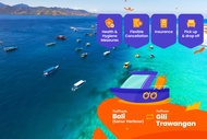 Tiket Fast Boat antara Bali (Pelabuhan Sanur) dan Gili Trawangan