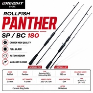Rollfish Panther 180/602 Spinning Baitcasting Rod SP BC 180CM Carbon High Quality PE 1.0-2.5 Lure 10