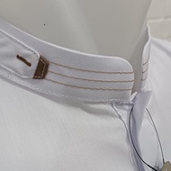 New Baju Koko Pria Al-Wafa/Awf Gold Putih Polos Lengan Panjang Dan