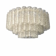 多利亞照明|的三層吊燈復古透明玻璃吸頂燈|