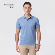 LTD เสื้อโปโลแขนสั้น ผู้ชาย สีฟ้า | New Gen Polo Shirt | 00980