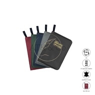 Document Folder Zipperijazah Contents 20 40 60 Compartments Waterproof Leather Cover F4 Topla DK-888
