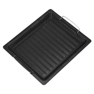 {UU61} BBQ Grill Plate Pan Grill Pan Cooking Reversible Cast Iron Pizza Plate Gas Grill Accessories 