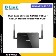 D-LINK DSL-G2452DG Dual Band Wireless AC1200 VDSL2 / ADSL2+ Modem Router with VOIP