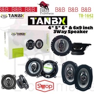TB TANBX GERMAN TB-1042 4" / TB-1342 5” / TB-1642 6" / TB-6942 6"X9" 3-WAY Car Speaker System Bass C
