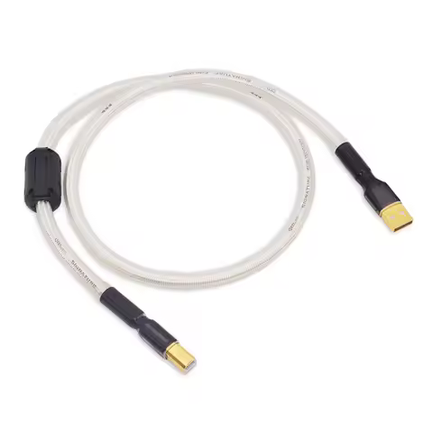 HIFI USB OTG Cable USB Type A to B USB Cable silver plated Type C to Type B Audio Cable
