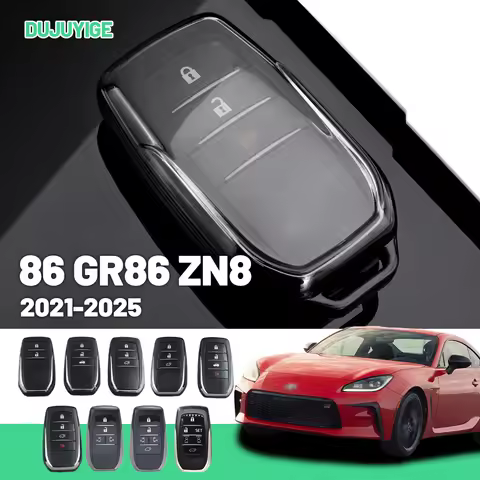 Clear TPU Car Key Case For Toyota 86 GR86 ZN8 2021-2026 Key Fob Cover Protector Shell Auto Accessori