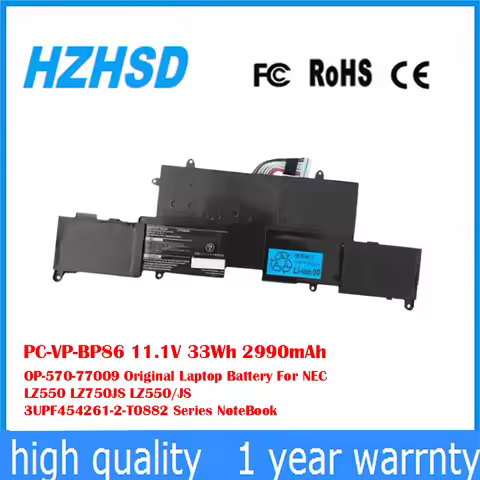 PC-VP-BP86 11.1V 33Wh 2990mAh OP-570-77009 Original Laptop Battery For NEC LZ550 LZ750JS LZ550/JS 3U