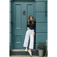 KULOT JEANS WANITA TERBARU 2023-HIGHWAIST -HITAM-PUTIH-CREAM-MOCCA-ARMY-ABU ABU -CELANA OOTD KOREAN