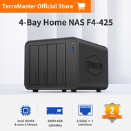 TERRAMASTER F4-425 4-Bay NAS Storage - Intel X86 Quad-Core CPUแรม4GB2.5GbE LANเครือข่ายที่เก็บข้อมูล