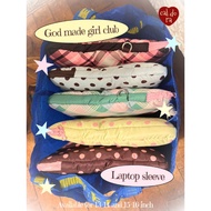 GOD MADE CLUB LAPTOP BAGGirl | PUFFY POLKADOT LAPTOP BAG