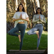 XS Haiyun Blue/XL Purple: High Waist Stretch Perfect Yoga Pants Korea's First Brand Andar-Air coolin