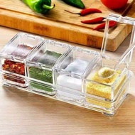 Crystal clear seasoning box Acrylic Spice rack storege
