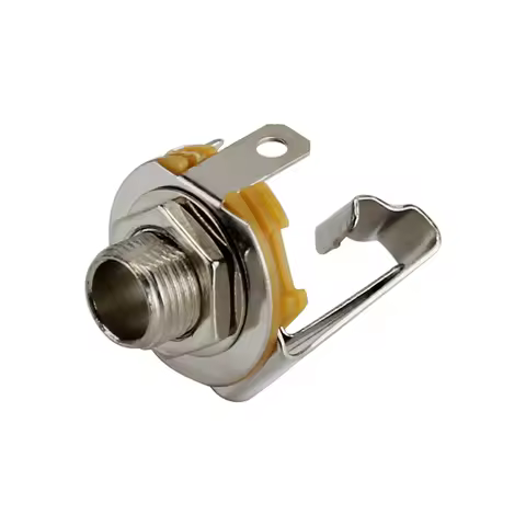 FLEOR Guitar Jack 1/4" 6.35mm Mono Output Jack Socket Guitar Parts