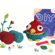 Beginner Crochet Kit with Yarn, Hooks & Video Tutorial | DIY Amigurumi Starter Set, Complete Craft T