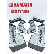 NMAX155 V3 2025 TURBO CARPET FOOT PEDAL FLOOR PANEL FOOTBOARD ALLOY PENGALAS KAKI NMAX 155 ACCESSORI