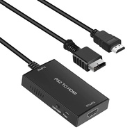 PS2 to HDMI Adapter with PS2 HDMI Cable, PS2 to HDMI Converter Support HD 1080P, Compatible with Gam