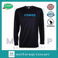 （JING02）COWAY LOGO LONG SLEEVE BAJU Classic T Shirt COWAY FOR MEN & WOMEN Uniform staff malaysia COM