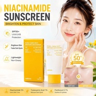 Niacinamide Brightening Sunscreen 50ml Lightweight Non Protection Uv Sunscreen Greasy F7i0