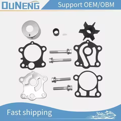 6H4-W0078-01 Water Pump Impeller Repair Kit For Yamaha Outboard 2T 40 50HP 1984-1991 Replace 6H4-W00