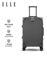 ELLE French Light Luxury Luggage Large Capacity Suitcase Boarding Case High-value Luggage Fashion Tr