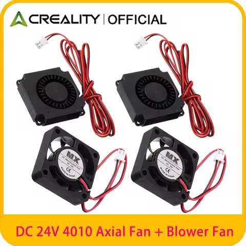 Creality 4010 DC 24V Extruder HotEnd Fan 4010 Axial Fan + 4010 Blower Fan for Ender 3 Ender 3 Pro 3D