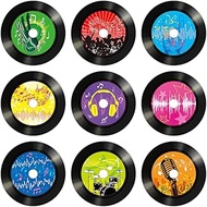 45 Pcs Musical Records Bulletin Board Cutouts 6 inch Jazz Rock Music Party Decorations for Rock and