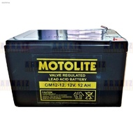 Motolite Battery 12V 12Ah OM12-12 12 Volts Ampere Rechargeable E-Bike Wheelchair Elevator