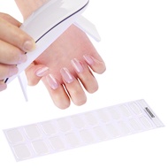 1 Sheet Semi-Cured Gel Nail Strips Patch Sliders Adhesive Waterproof Long Lasting Full Cover Gel Nai