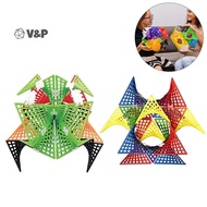 V&P HyperTiles Hyperbolic Building - 3" X 3" STEM Educational 3-Dimensional Adventure: 48 Tiles & 80