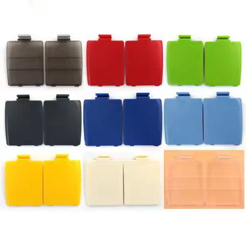 Hispeedido 1 Set Babtter Cover Door for Sega GG L R Left Right AA Battery Lid Games Accessories For