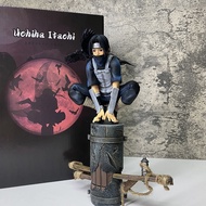 23cm Hidden Itachi Figure Squatting Posture Uchiha Itachi Figure Fire Ninja Two-Dimensional Anime Fi