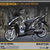 VRV36 CUTTING STICKER STRIPING VARIASI VARIO TECHNO 110 STRIPING VARIO KARBU STIKER VARIO LAMA STIKE