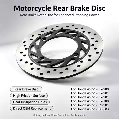 Motorcycle Rear Brake Disc For Honda CB500 Brake CB 500 NSS250 CB400SF CB400F CB750F CB900F CB919C 4