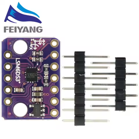 GY-LSM6DS3 Accelerometer Gyro Embedded Digital Temperature Sensor Board SPI IIC I2C Interface Breako