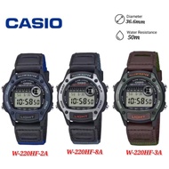 Casio W-220HF Classic Youth Digital Leather/Cloth Bands Watch - W-220H