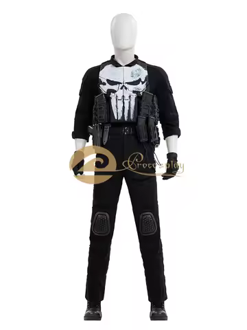 Movie Frank Castle Cosplay Costume Men Role Play Clothes for Halloween Carnival
