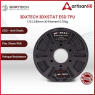3DXTECH 3DXSTAT ESD FLEX TPU Filament | ESD-Safe | 1.75mm | 750gm | FFF | Bambu Lab | Creality